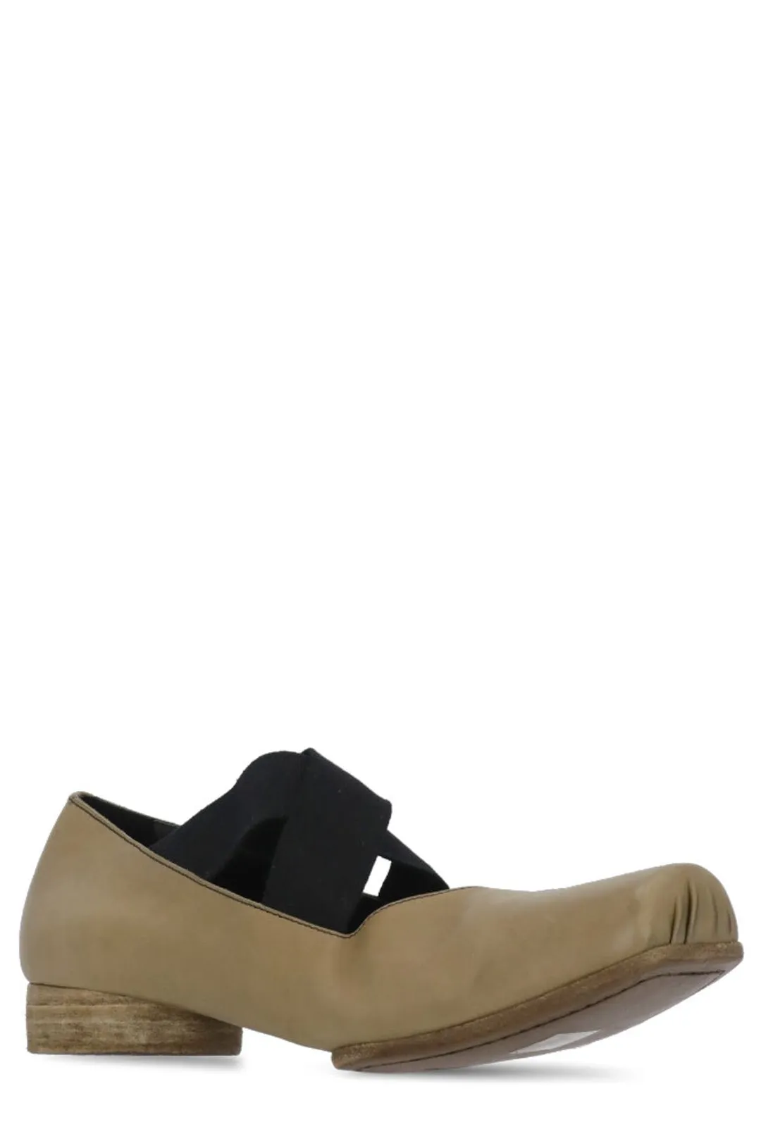 Uma Wang Crossover Strap Ballerina Flats