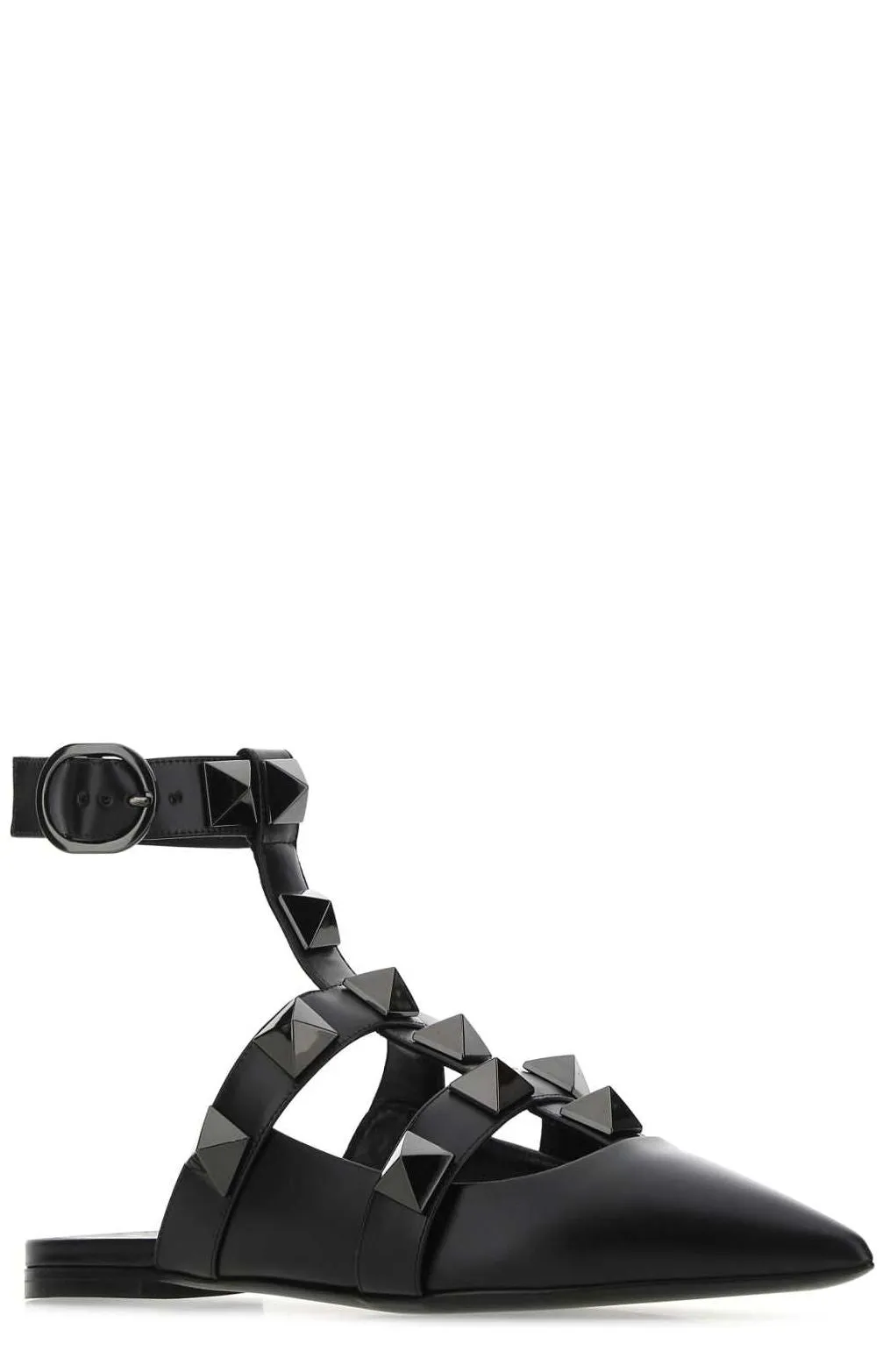 Valentino Garavani Roman Stud Ankle-Strap Flats