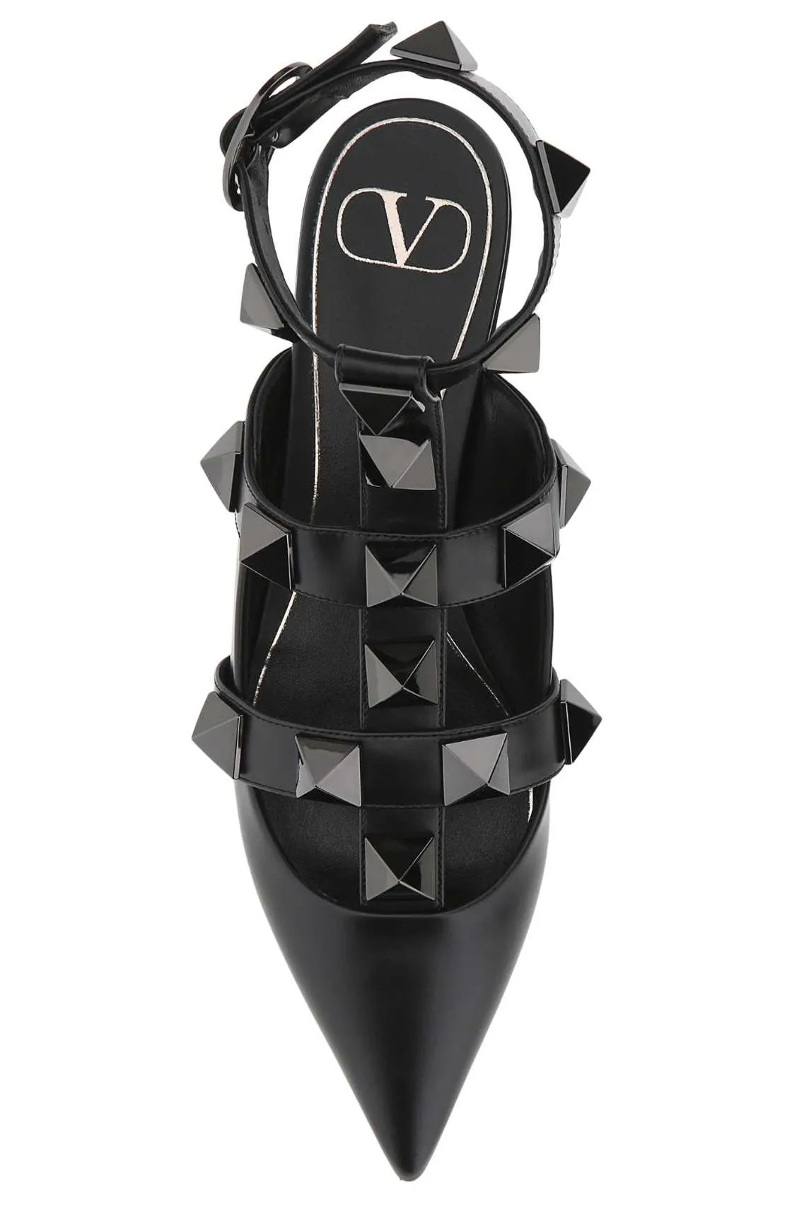 Valentino Garavani Roman Stud Ankle-Strap Flats