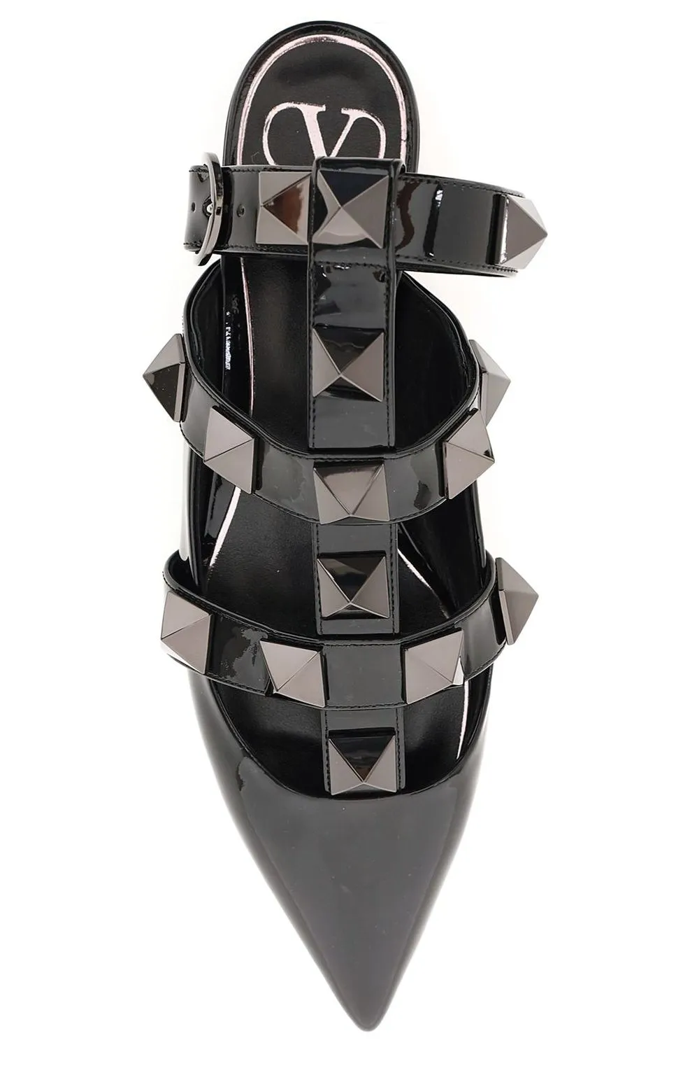 Valentino Garavani Roman Stud Ankle Strap Flats