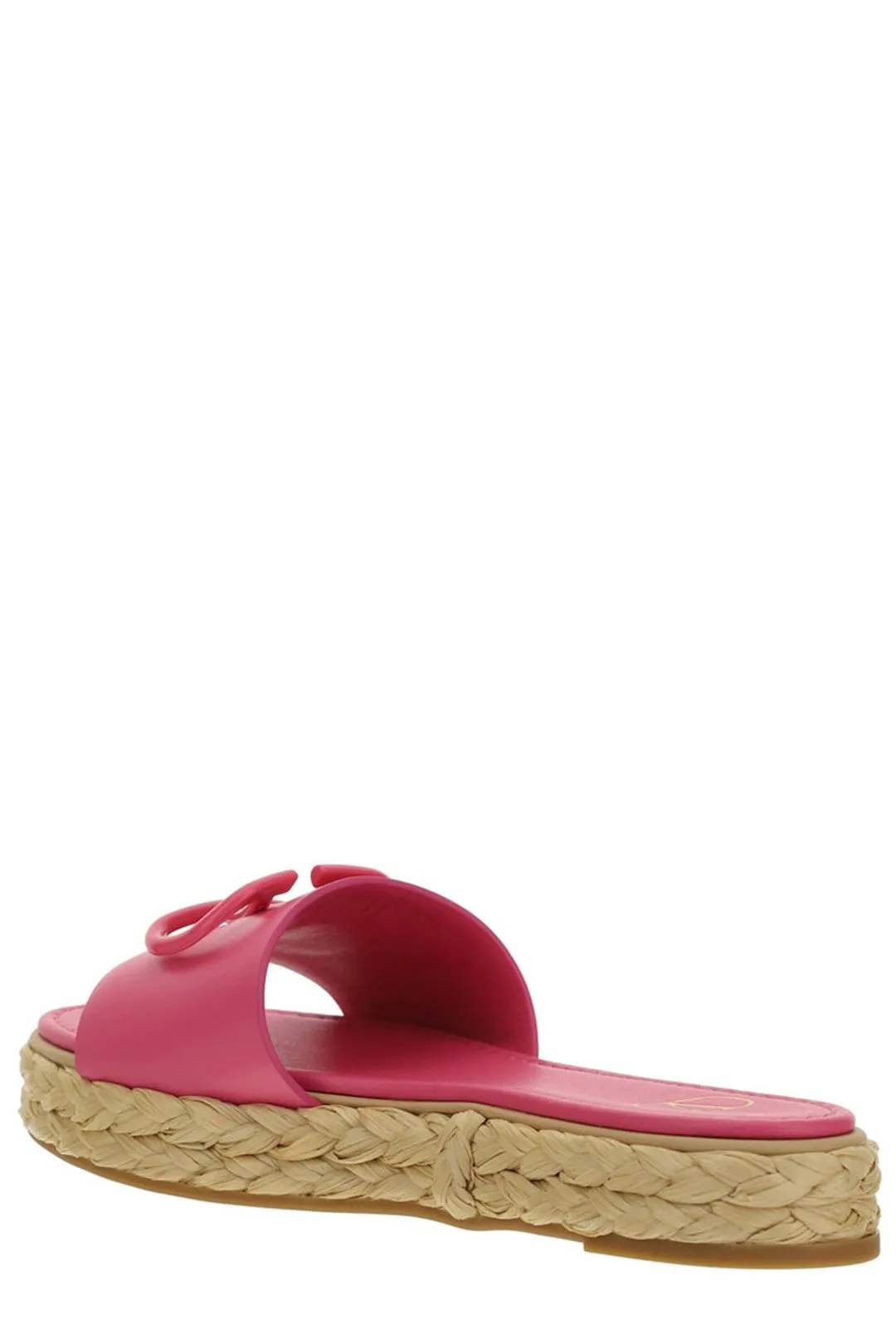 Valentino VLog Plaque Open Toe Sandals