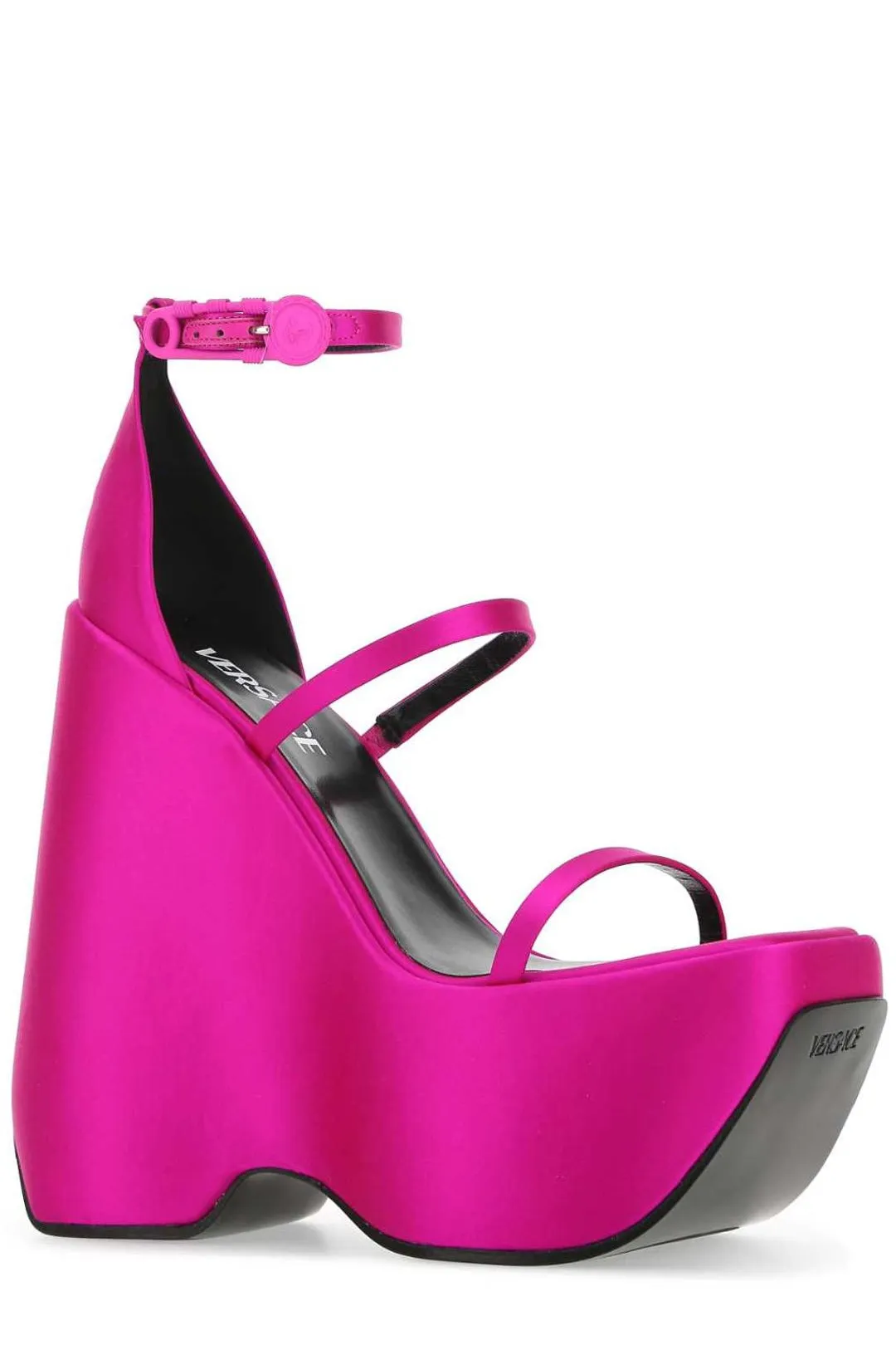 Versace Triplatform Ankle Strap Sandals