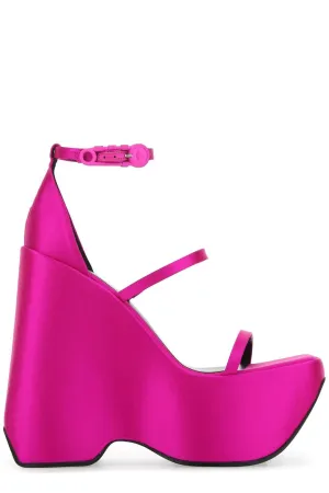 Versace Triplatform Ankle Strap Sandals